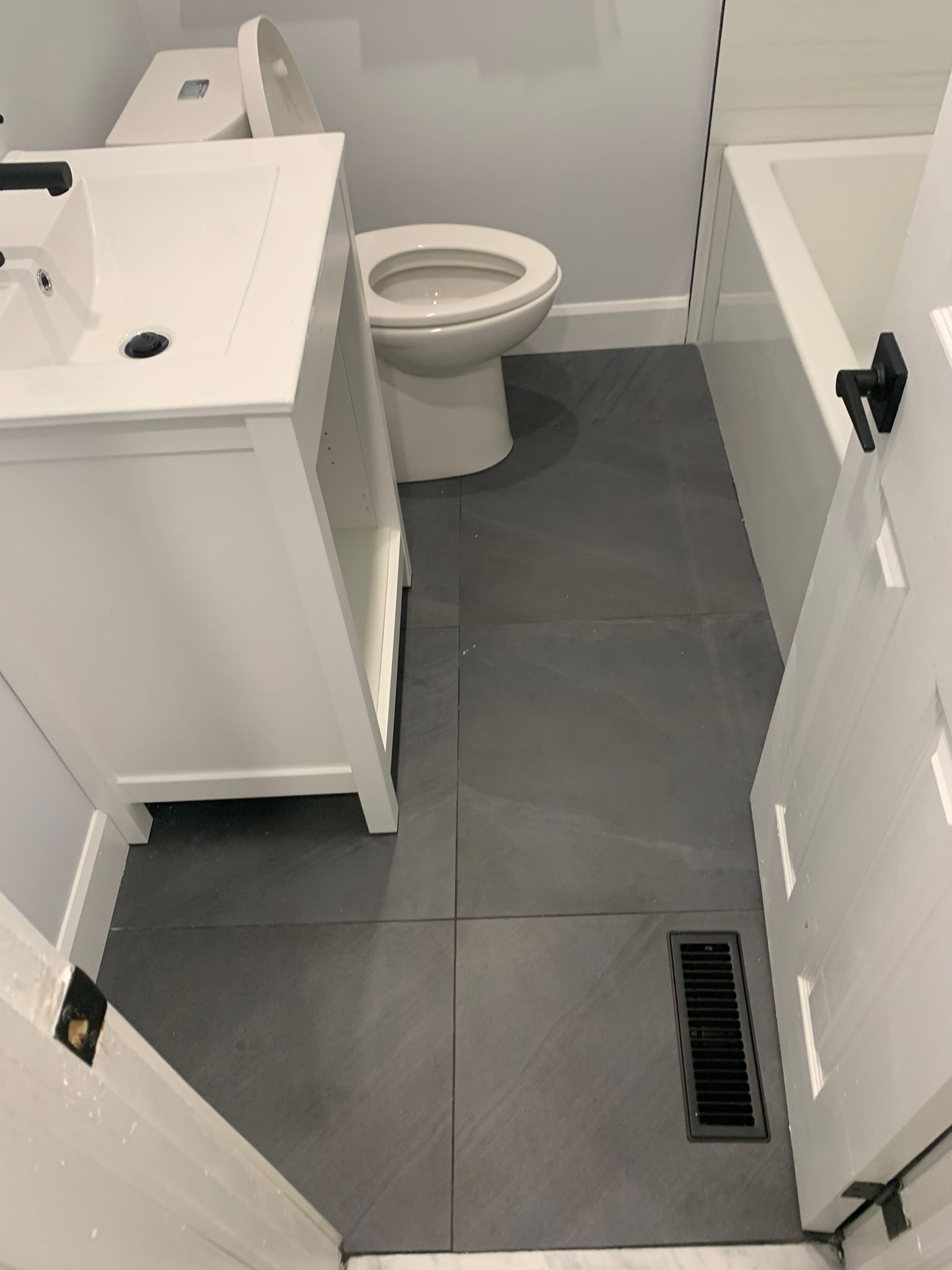 Bathroom doorway
