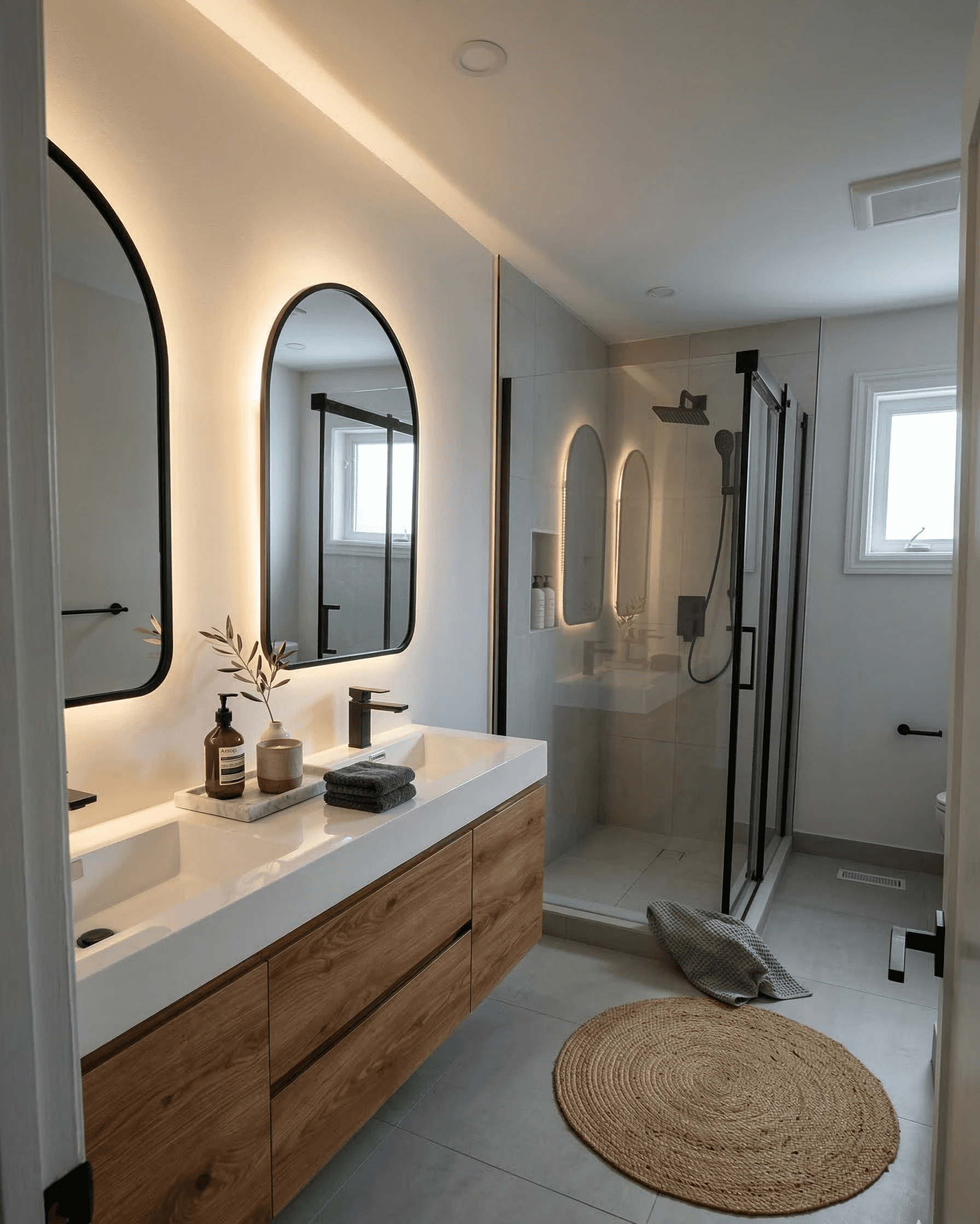 Bathroom renovation detail